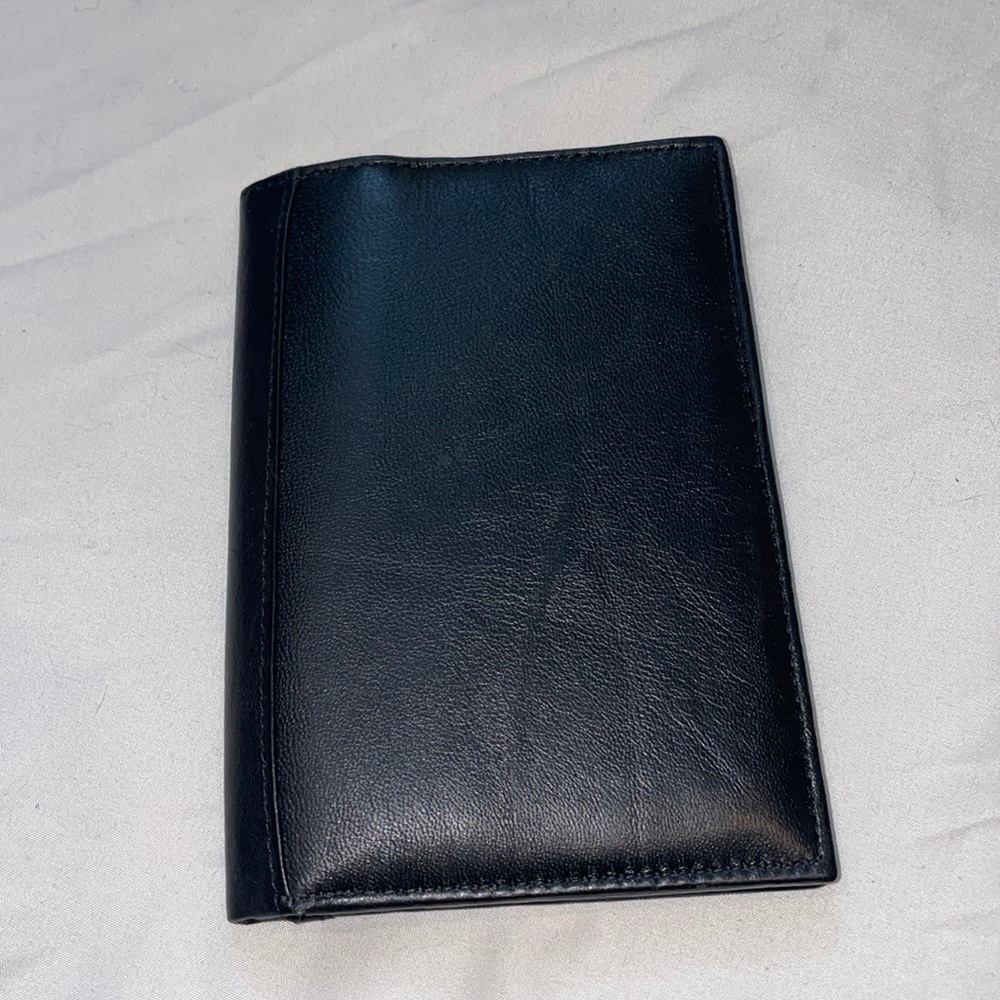 Black leather wallet